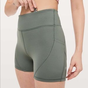 Lululemon Track & Train Short *4” - Grey Sage